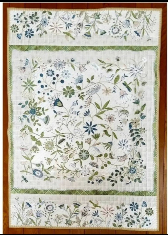 ☆タペストリー「スウェーデンの春」(斉藤謠子さんデザイン)約74cm