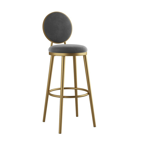北欧風のラグジュアリーなハイスツール 椅子 チェア シンプル キッチンカウンター バーカウンター ch-118 9枚目の画像