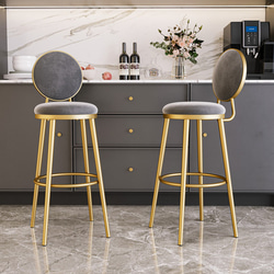 北欧風のラグジュアリーなハイスツール 椅子 チェア シンプル キッチンカウンター バーカウンター ch-118 1枚目の画像