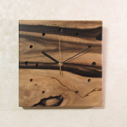 黒柿オリジナル掛け時計 希少銘木 黒柿 木製時計26（掛け時計） 掛け時計・置き時計 katsu工房