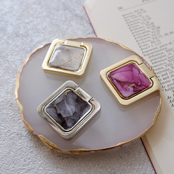 ＃Alcohol Ink Art 　アルコールインクアートのスマホリング・スマホスタンド/ スクエア 2枚目の画像