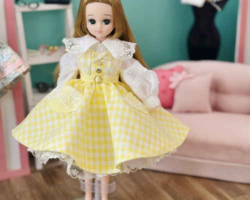 リカちゃん 花柄スカート セット 2点セット】トレーナースカートセット服（さくらんぼ赤）リカ