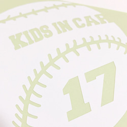 野球　ボール　キッズインカー　ステッカー　カーステッカー メジャー　大谷 3枚目の画像
