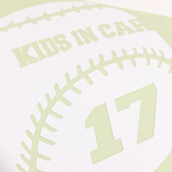 野球　ボール　キッズインカー　ステッカー　カーステッカー メジャー　大谷 3枚目の画像