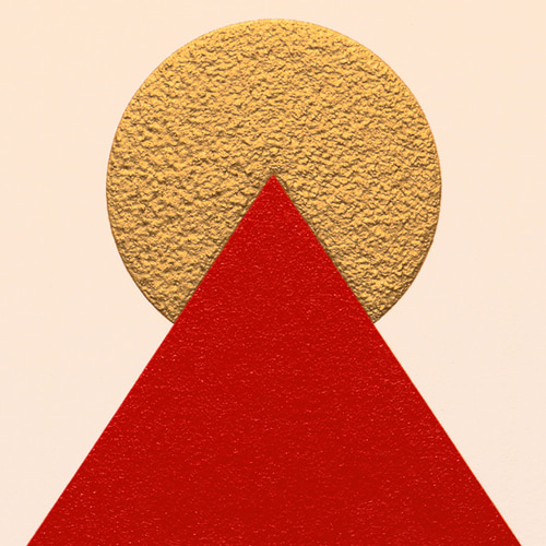 △ピラミッドパワー赤富士△がんどうあつし新作絵画肉筆油絵F4号 △ピラミッドパワー赤富士△がんどうあつし新作絵画肉筆油絵F4号