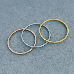 1mmリング　ステンレスリング　ステンレス指輪　ピンキーリリング　 4枚目の画像