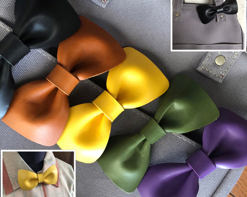 ☆リボン名札クリップ 蝶ネクタイ型ダイナソー柄×ミントグリーン色☆再販8 ☆リボン名札クリップ 蝶ネクタイ型ダイナソー柄×ミントグリーン