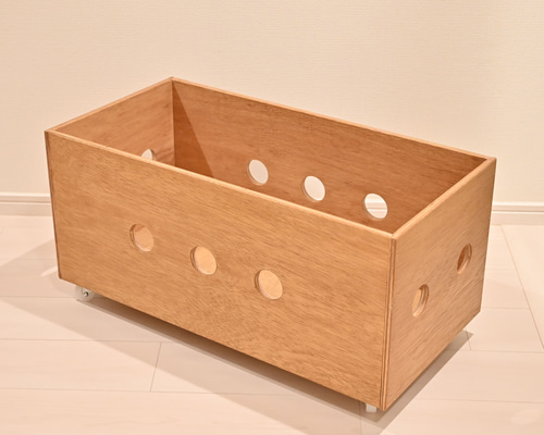 ☆廃盤品☆KATOJI カトージ 木製 おもちゃ箱 収納ボックス ナチュラル TSB-1(NA) 収納ボックス 木箱 YAMAZEN(山善) ナチュラル色 本体幅380mm
