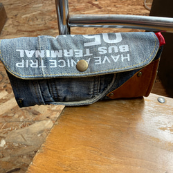 デニム長財布 デニムリメイク ハンドメイド 長財布 M.MARI 通販