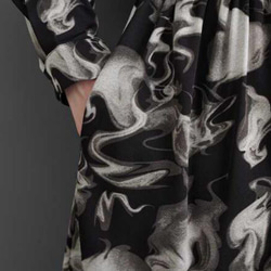 新作レトロな港風花柄ワンピースストールVネックデザインスカート2枚でゆったりおしゃれ 16枚目の画像