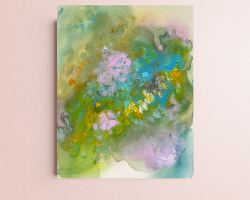 抽象画 金色フレーム付き eiwasailsors_yk-001