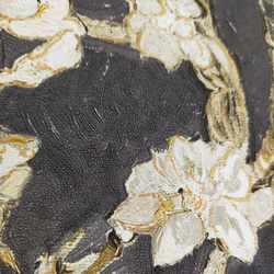 ゴッホ アートパネル A2 黒 桜 花 花咲くアーモンドの木の枝 アーモンド インテリアパネル ウォールパネル 絵画 3枚目の画像