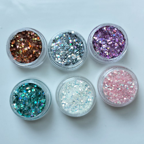 6色セット・ミックスサイズホログラム！レジン製作やネイルに