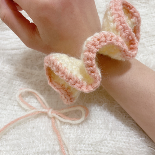 シュシュ オーダーページ 編み物 かぎ編み ハンドメイド ヘア  