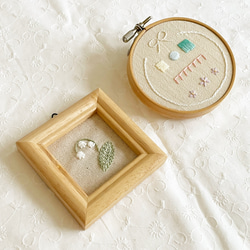 すずらんの刺繍フレーム/刺繍図案 2枚目の画像