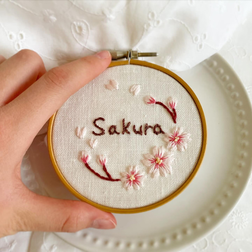 【ぷたちゃん】刺繍ブローチ/フレーム　ハンドメイド it-65b4f08f86b6e-1200.jpg