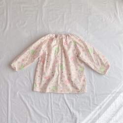 【100〜110】スモック  ピンクのお裁縫 3枚目の画像