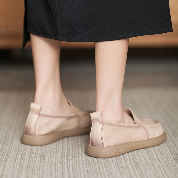 24 新款女士柔軟真皮鞋時尚簡約高跟鞋 22.5 公分-25.5 公分 #908⭐免運費⭐ 第9張的照片
