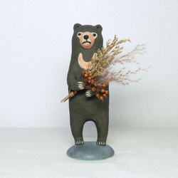 陶器のマレーグマ 2足立ち・まちぼうけ（小） その他置物 たに