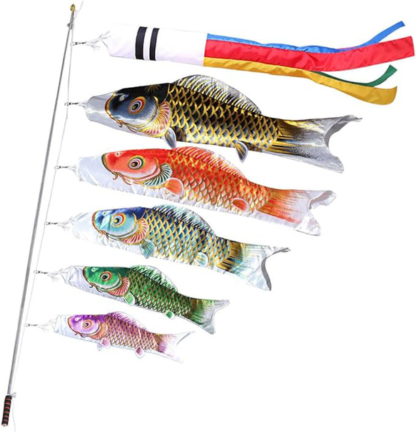 鯉のぼり こいのぼり 金箔 ミニ 2m伸縮スタンド付 吹流し1.3m 鯉のぼり こいのぼり 金箔 ミニ 2m伸縮スタンド付 吹流し1.3m