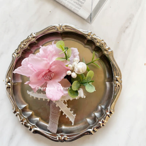 ｱｰﾃｨﾌｨｼｬﾙﾌﾗﾜｰ】さくらのコサージュ・・ハレの日、さくらﾊﾝﾄﾞﾒｲﾄﾞ