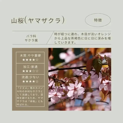新作】ハイエース専用 天然山桜 アシストグリップ 無垢材 削り出し 