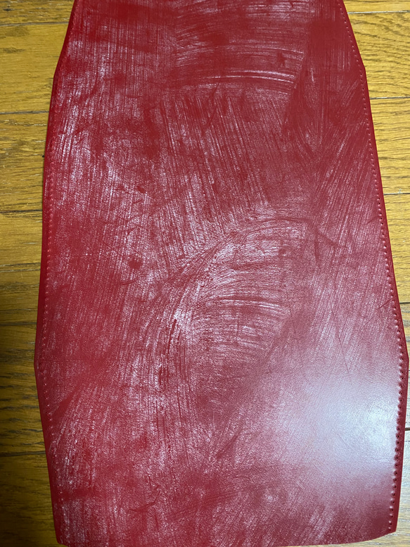 車掌　バッグ　カバン　イギリス製　ブライドルレザー　レッド　がま口 