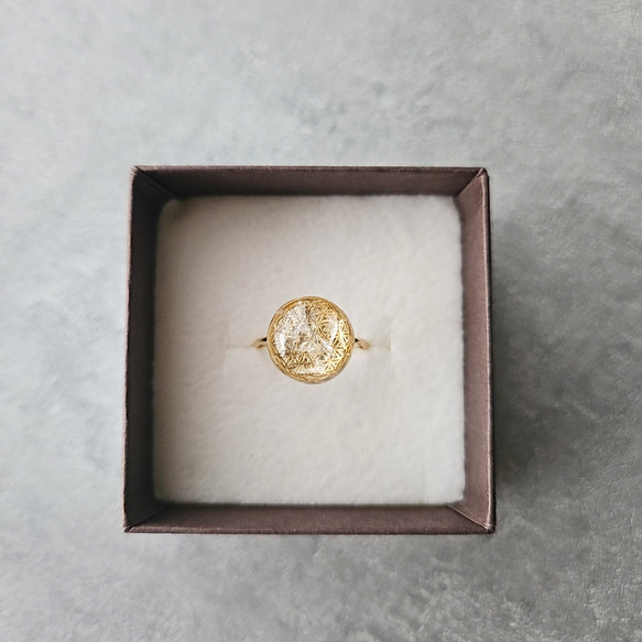 フラワーオブライフ クリスタルさざれ ring ◌ 3枚目の画像