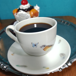 鳥のティーカップのコーヒー　食品サンプル 3枚目の画像