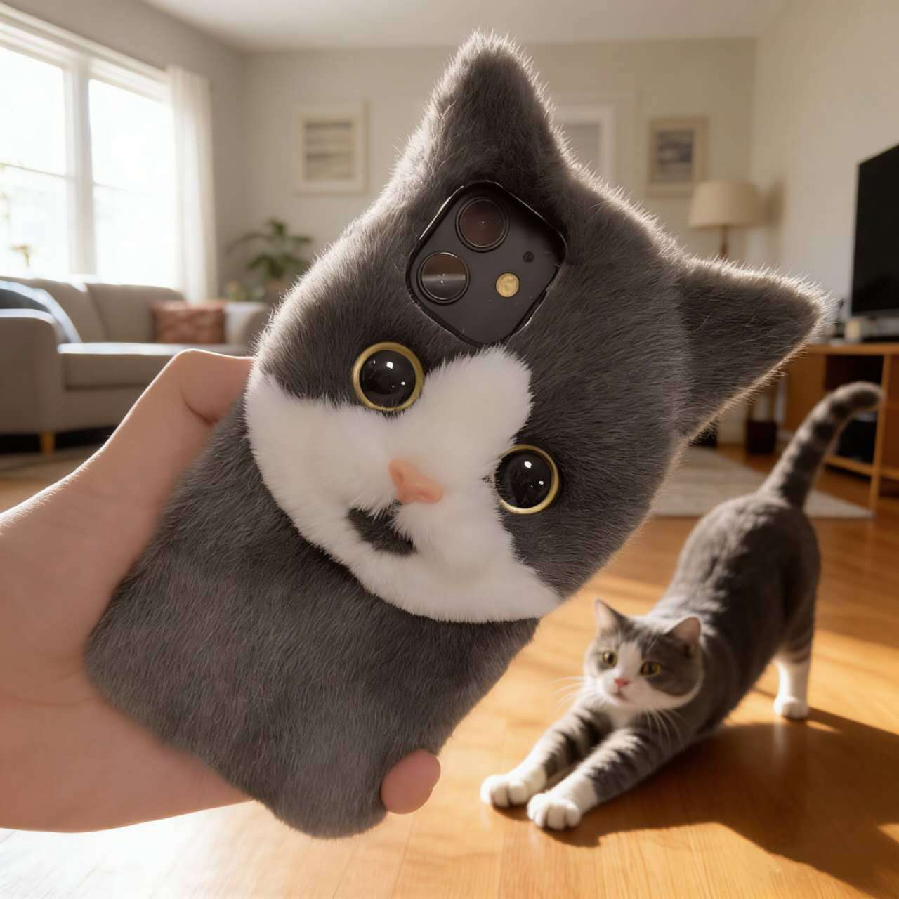 iPhone 17ケース シェル ペット Galaxy Google pixel 全機種対応 黒猫 愛猫 スマホケース