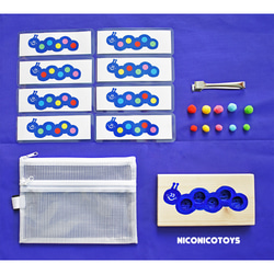 つまんで合わせる あおむしのトングうつし　知育玩具　モンテッソーリ 3枚目の画像