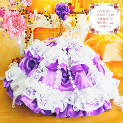 ジェニー　紫水晶　アメシスト　ハンドメイド服　ドール服　人形服　ドールドレス　♡YUKARI♡ 13枚目の画像