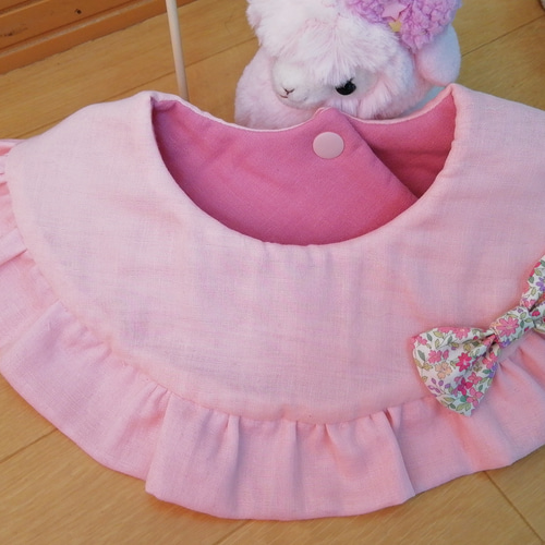 フリルスタイ＊°pink フリルスタイ✿ピンク系 スタイ・よだれかけ sora and 通販 17338050