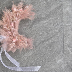 【出産祝いなどギフトにおすすめ】ムーンリース ピンク 2枚目の画像