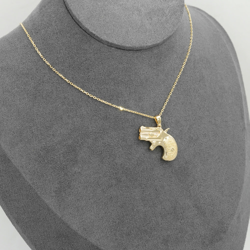 3Dピストルペンダントトップ P207W424（4週間発送） ペンダントトップ  