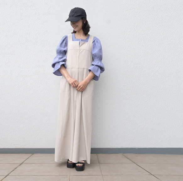 candy　sleeve　blouse【antique　blue】 7枚目の画像
