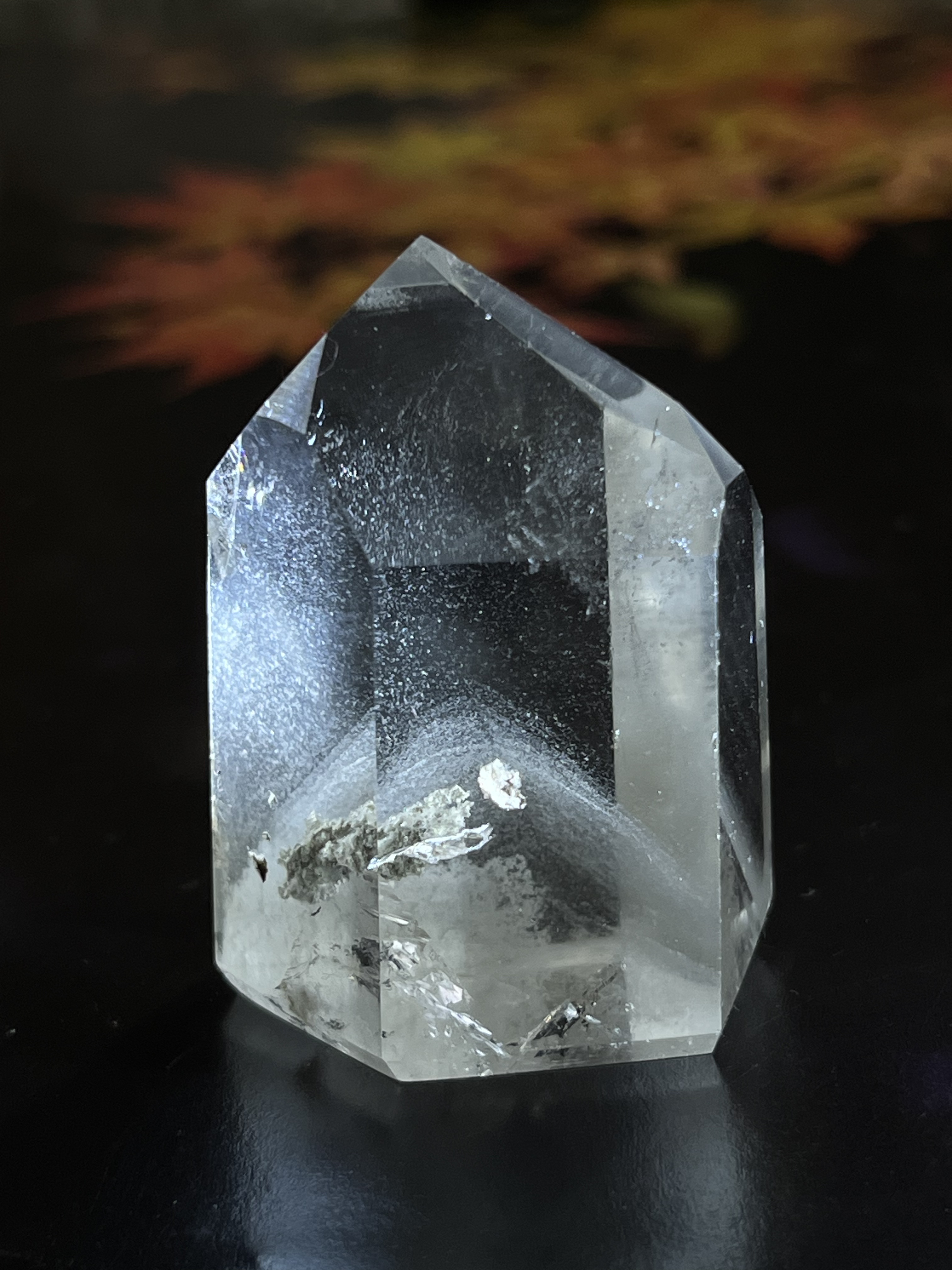 龍脈水晶 ホワイトファントム クリスタル 水晶 原石 ポリッシュ