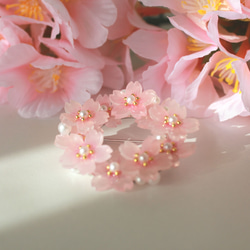 桜満開のリースブローチ  　SPB-001 9枚目の画像