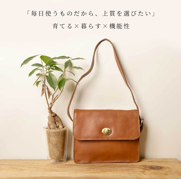 【10%off タイムセール】ハンドバッグ レディース 本革 小さめ バッグ ミニ 肩掛け グリーン HAB028-MO 8枚目の画像