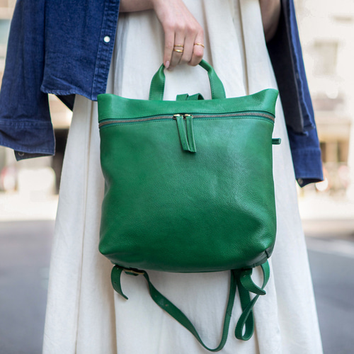 リュック レディース 本革 ダブルファスナー 大容量 リュックサック