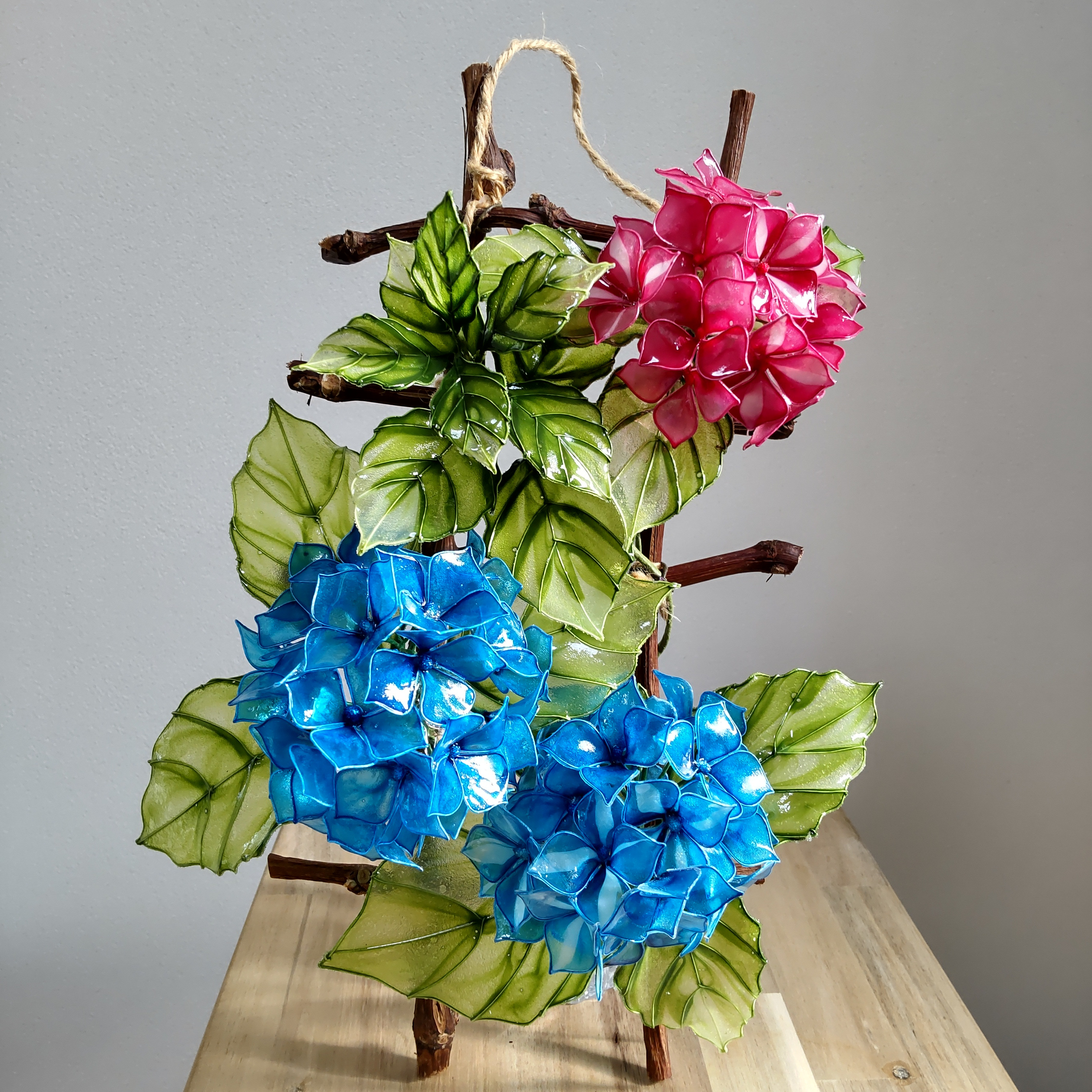 紫陽花 ディップアート