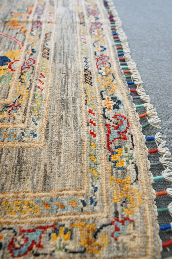 167×121cｍ【アフガニスタン ガズニーウール手織り絨毯 】 アフガニスタン