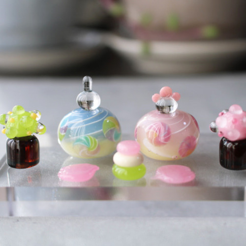 2024年ひな祭り 新作！とんぼ玉雛人形 ガラスの超ミニチュアひな人形⑧