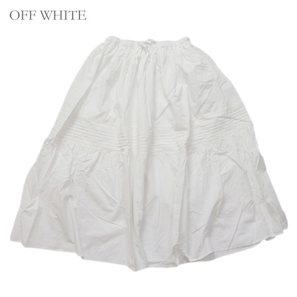 ピンタック デザインスカート vent blanc VBS241338 ヴァンブラン 14枚目の画像