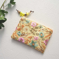 user_ffb2b6f0 おまとめ インド刺繍リボン×合皮 ポーチ user_ffb2b6f0様専用 おまとめ インド刺繍リボン×合皮 ポーチ