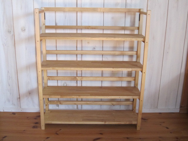 1分で道具無し折り畳式本棚シリーズの幅80㎝（ 棚間隔広めタイプ） 12,096円