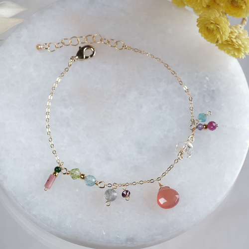 vorblóm bracelet：天然石ブレスレット ロードクロサイト