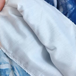 [500円割引]美しい柄 竹 綿麻スカート　ギャザー 中長ロングスカート 5枚目の画像