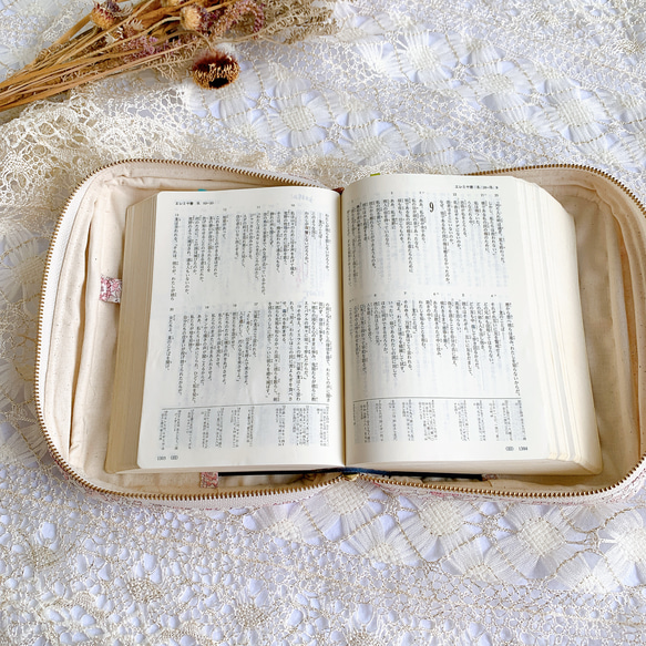 LIBERTY 小型聖書カバー［BOXタイプ］✳︎  ミッシェル　ピンク 7枚目の画像