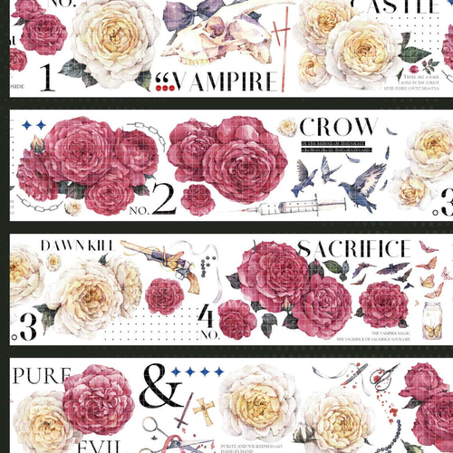 海外 PETテープ マスキングテープ 薔薇 海外 PETテープ マスキングテープ 薔薇 【公式通販】